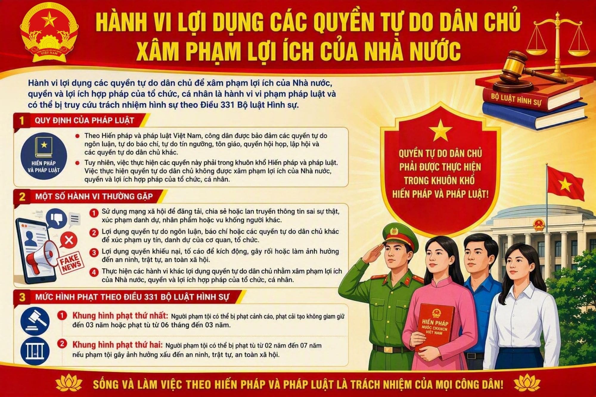 Cảnh báo về hành vi đăng tải, cung cấp thông tin sai sự thật, vu khống trên mạng xã hội