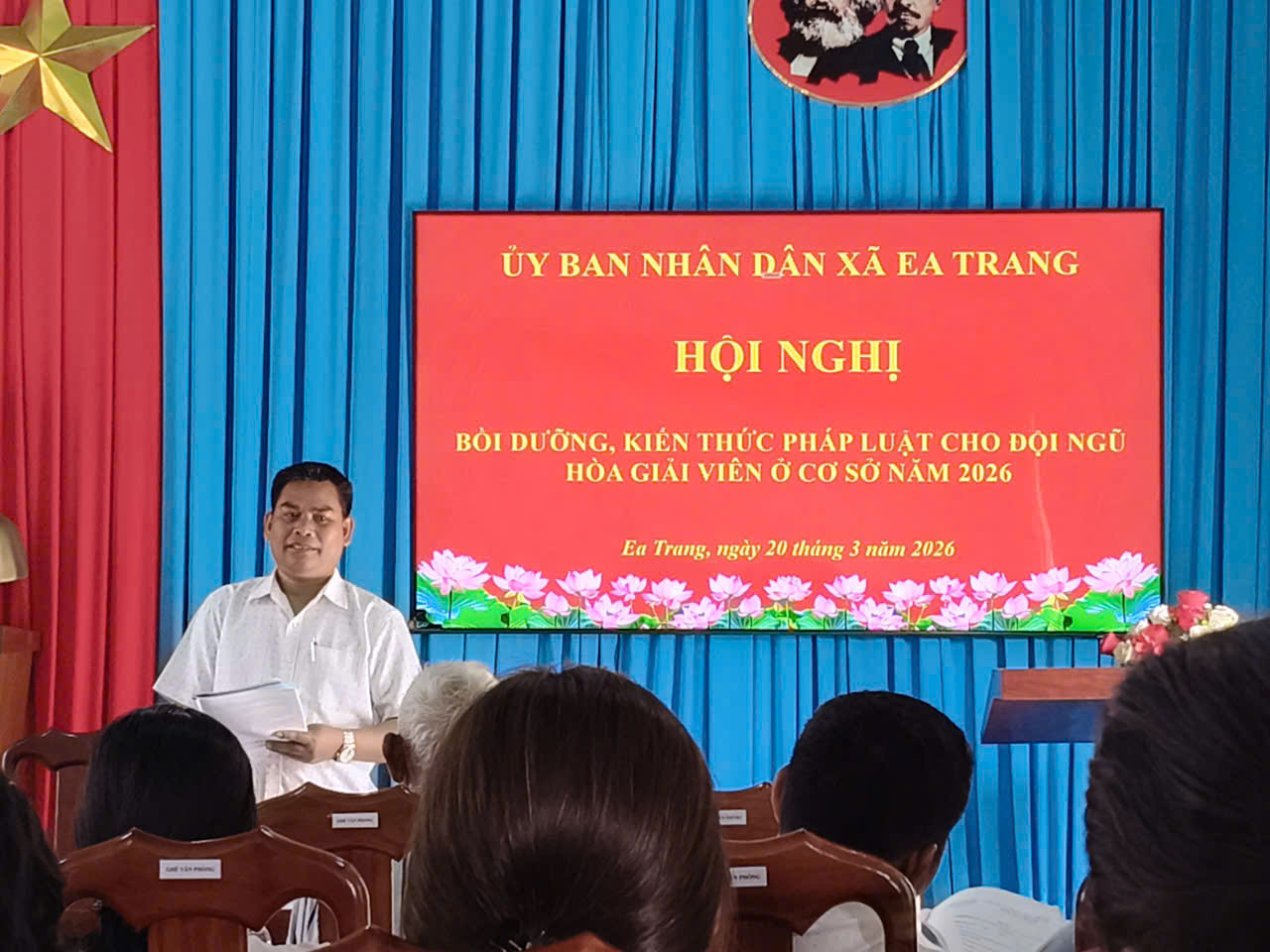 Hội nghị tập huấn kiến thức và kỹ năng nghiệp vụ công tác hòa giải ở cơ sở năm 2026