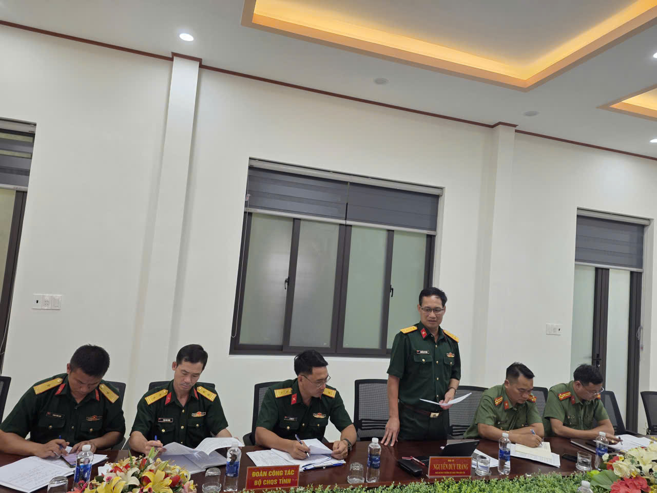 Kiểm tra công tác chuyển bị diễn tập tác chiến cấp xã, phường trong khu vực phòng thủ năm 2026 tại xã M'Drắk và Ea Trang