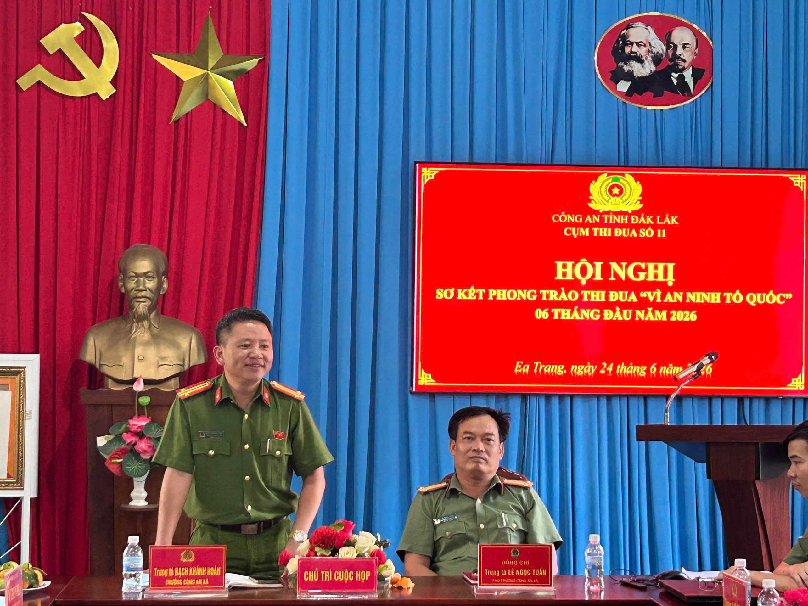 Cụm thi đua số 11 – Công an tỉnh Đắk Lắk sơ kết phong trào thi đua  “Vì an ninh Tổ quốc” 6 tháng đầu năm 2026