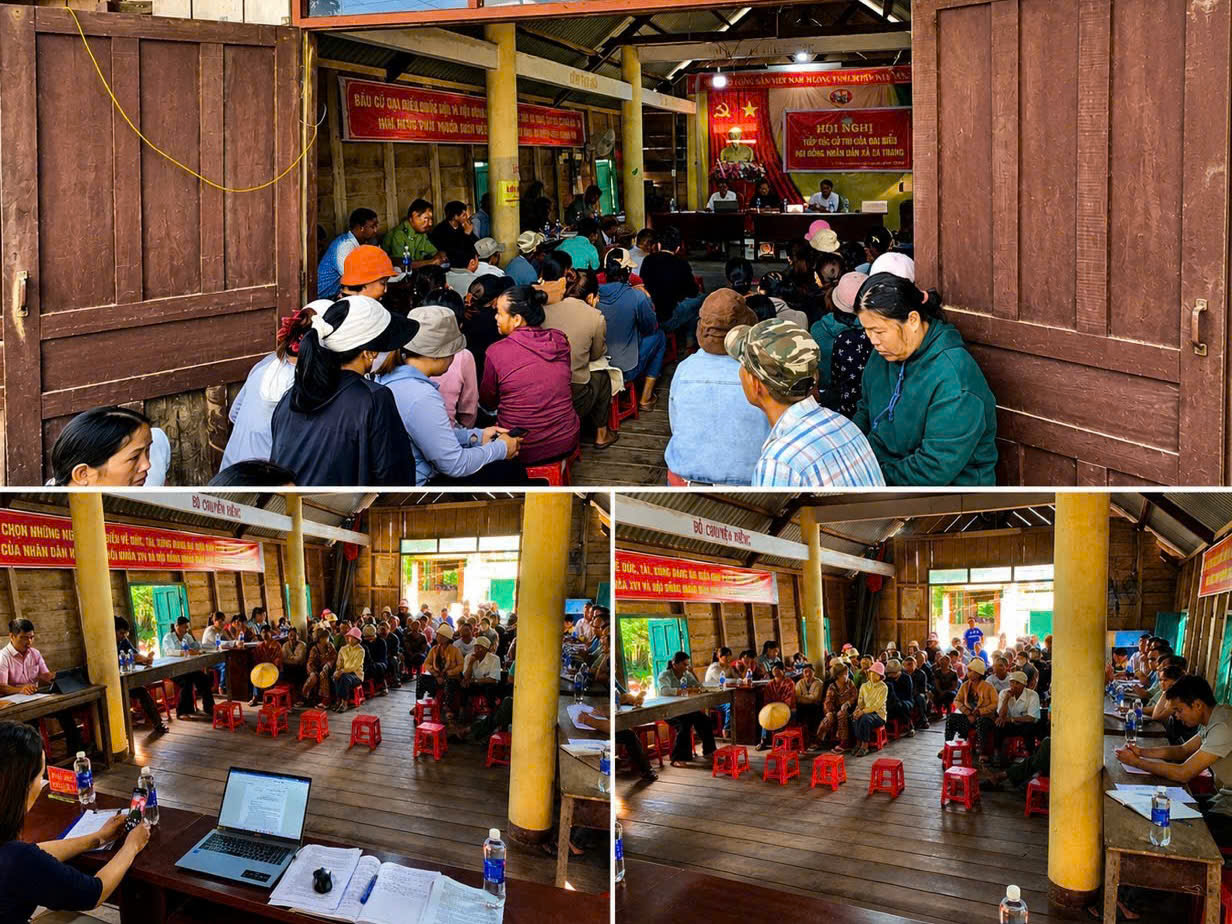 TỔ ĐẠI BIỂU SỐ 03 HĐND XÃ EA TRANG TIẾP XÚC CỬ TRI TẠI BUÔN CƯ PAI SAU KỲ HỌP THỨ HAI