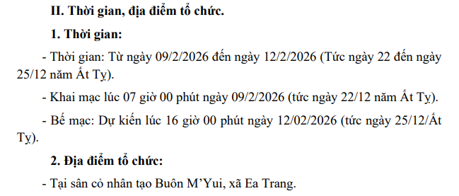 Kế hoạch vềTổ chức thi đấu môn bóng bóng đá Futsal nam trong chương trình Đại hội Thể dục thể thao xã Ea Trang lần thứ I năm 2026