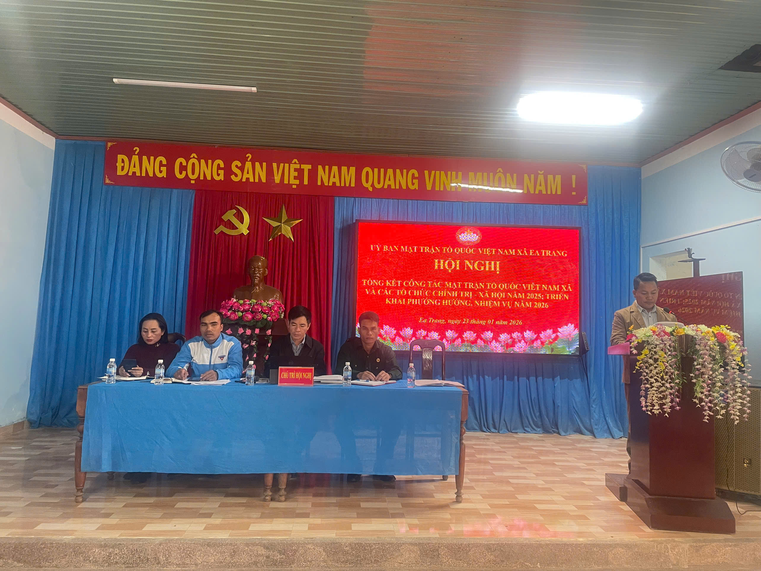 Hội nghị tổng kết công tác Mặt trận Tổ quốc và các tổ chức chính trị xã hội năm 2025 và triển khai nhiệm vụ trọng tâm năm 2026